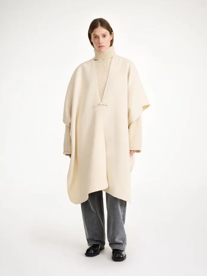 By Malene Birger Coats and Jackets Women Robertas Wool Cape Pearl