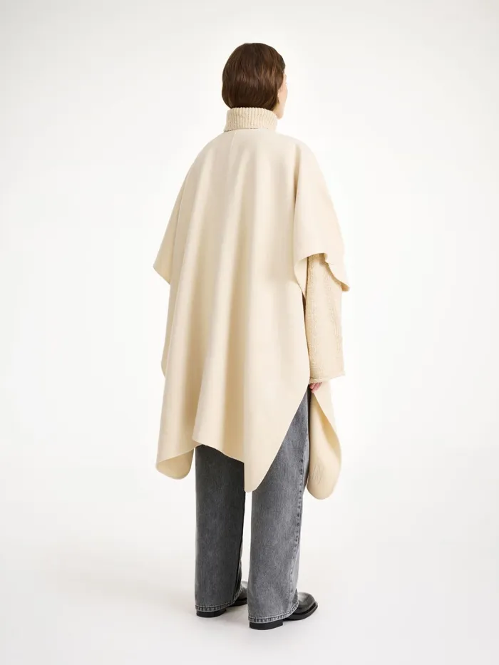 By Malene Birger Coats and Jackets Women Robertas Wool Cape Pearl