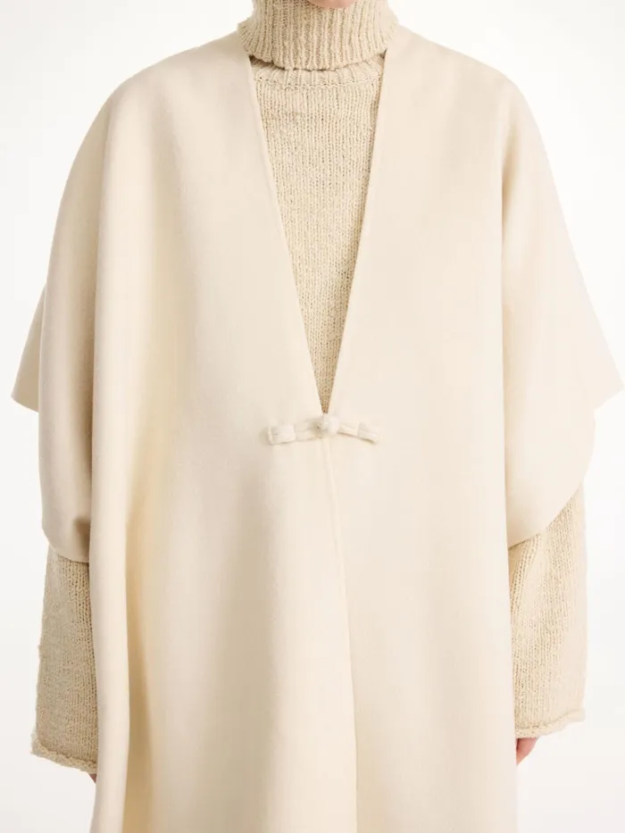 By Malene Birger Coats and Jackets Women Robertas Wool Cape Pearl