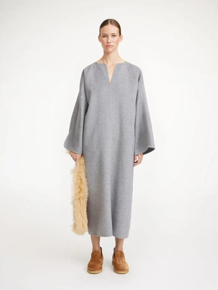 By Malene Birger Dresses Women Cais Maxi Dress Grey Melange