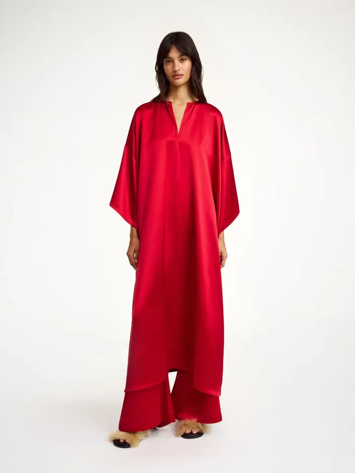 By Malene Birger Dresses Women Cicine Midi Dress Dark Chilli