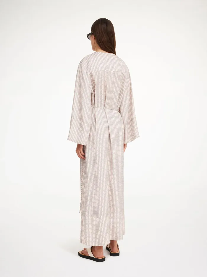 By Malene Birger Dresses Women Manissa Maxi Dress Off White Monogram