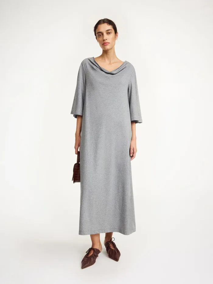 By Malene Birger Dresses Women Yalia Maxi Dress Grey Melange