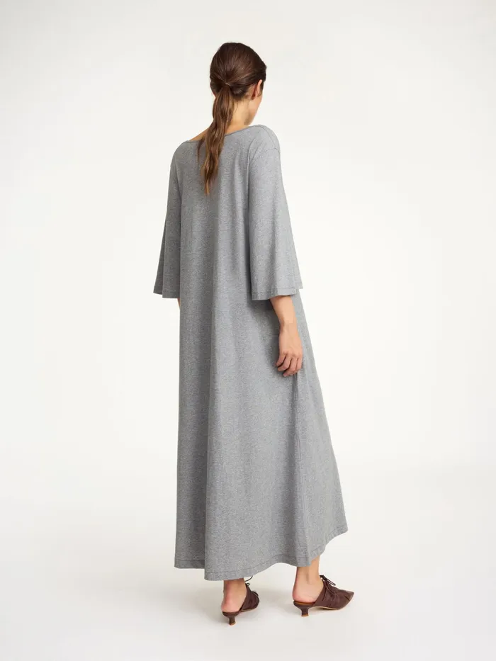 By Malene Birger Dresses Women Yalia Maxi Dress Grey Melange