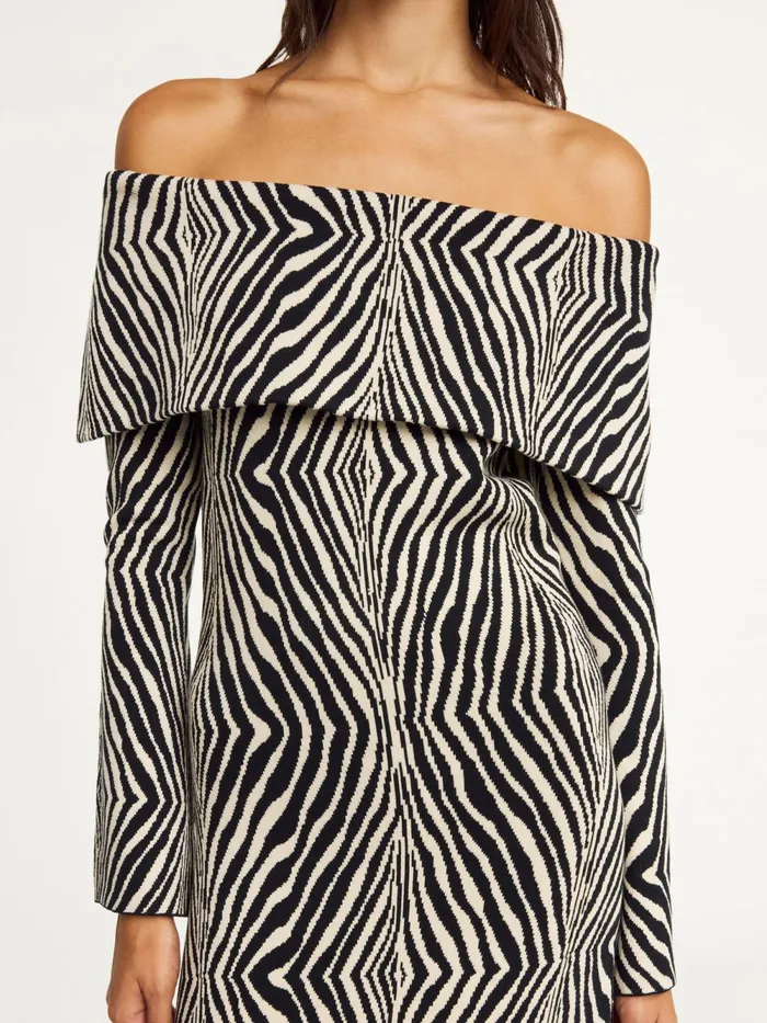 By Malene Birger Knitwear Women Bennie Midi Dress Zebra