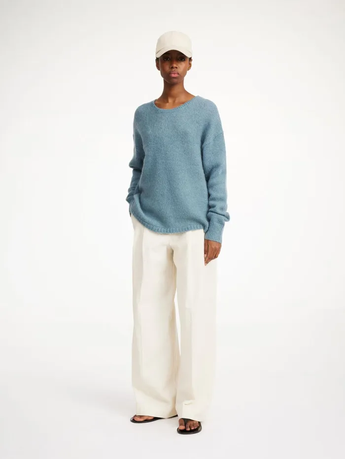 By Malene Birger Knitwear Women Briella MohairBlend Sweater Cool Water
