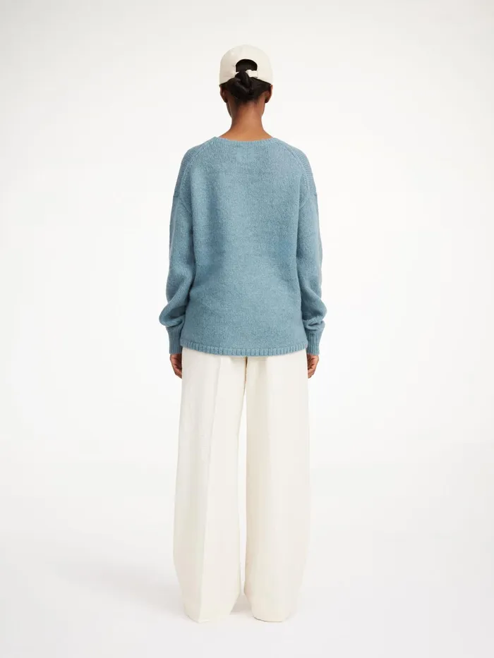 By Malene Birger Knitwear Women Briella MohairBlend Sweater Cool Water