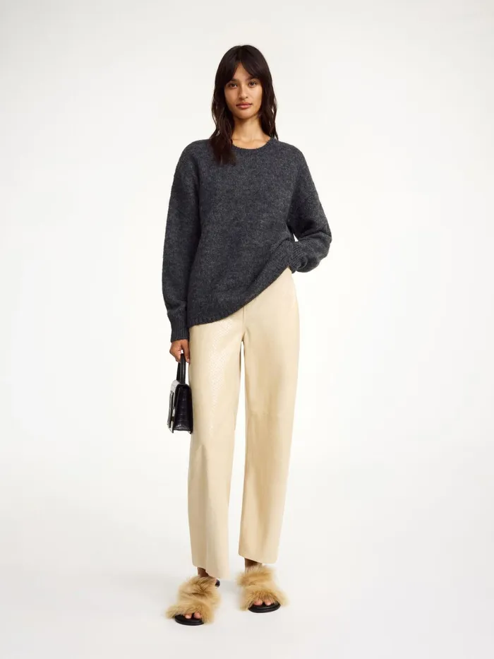 By Malene Birger Knitwear Women Briella MohairBlend Sweater Grey Melange