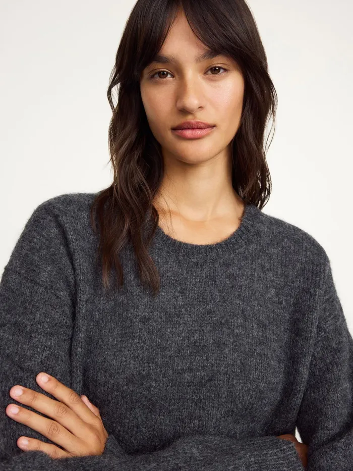 By Malene Birger Knitwear Women Briella MohairBlend Sweater Grey Melange