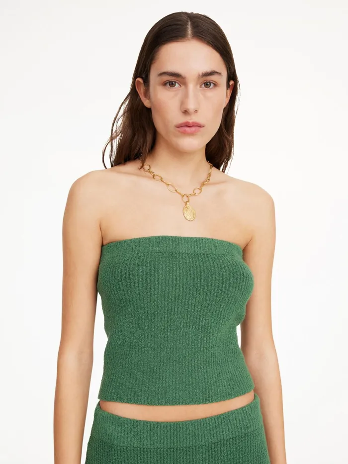 By Malene Birger Knitwear Women Giovania Bandeau Top Comfrey