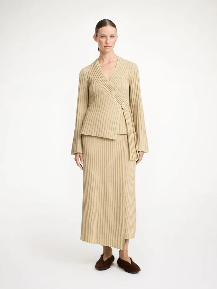By Malene Birger Knitwear Women Jeyda Wool Sweater Old Beige
