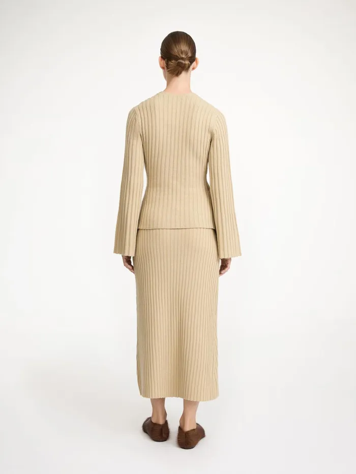 By Malene Birger Knitwear Women Jeyda Wool Sweater Old Beige