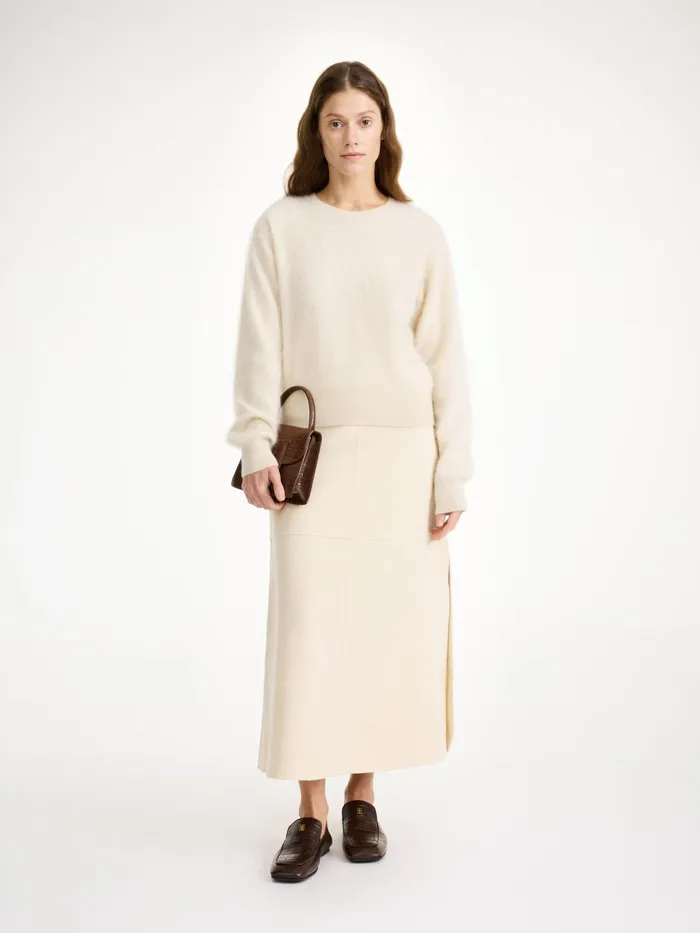By Malene Birger Knitwear Women Mantea Cashmere Sweater Oyster Gray