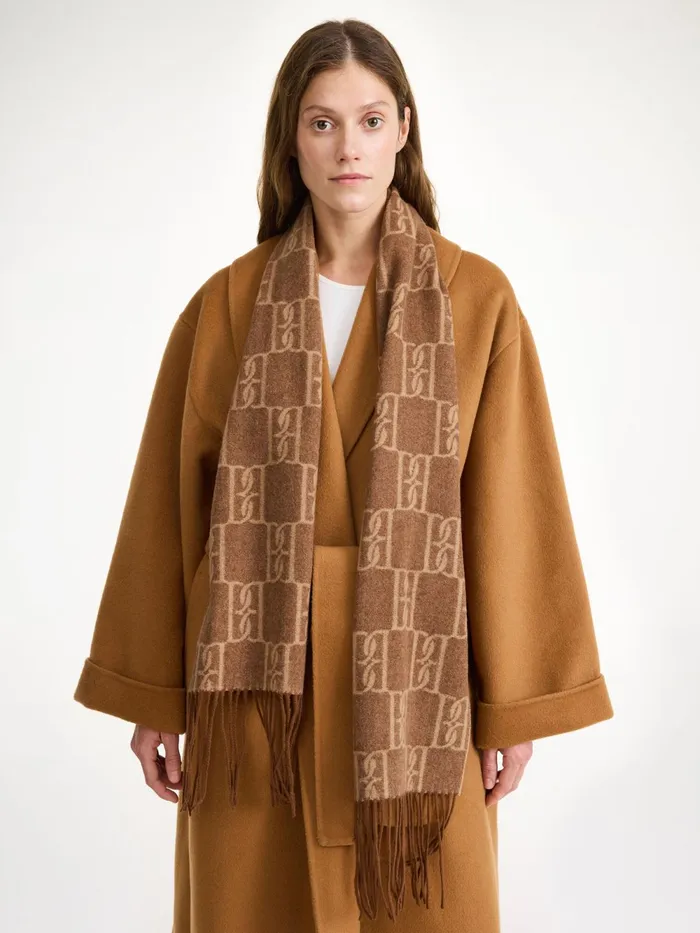 By Malene Birger Scarves Women Manno Wool Scarf Bison