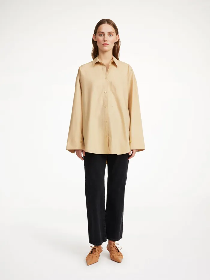 By Malene Birger Shirts Women Derris Organic Cotton Shirt Dark Sand