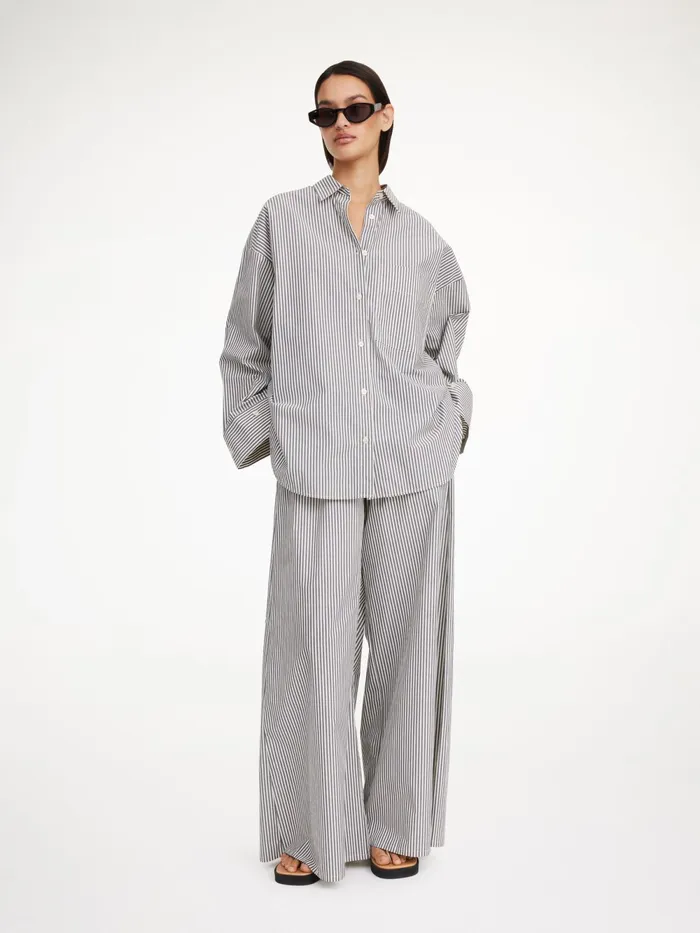 By Malene Birger Shirts Women Derris Organic Cotton Shirt Navy Stripe