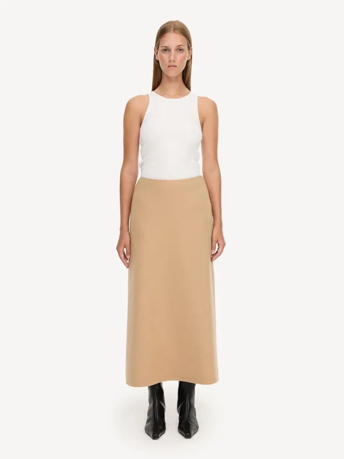 By Malene Birger Skirts Women Palomie Midi Skirt Dark Sand