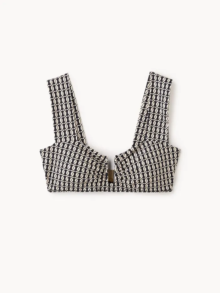 By Malene Birger Swimwear Women Belira Bikini Top Black Monogram