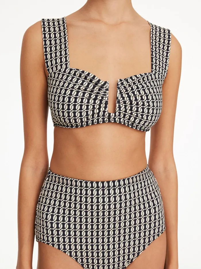 By Malene Birger Swimwear Women Belira Bikini Top Black Monogram