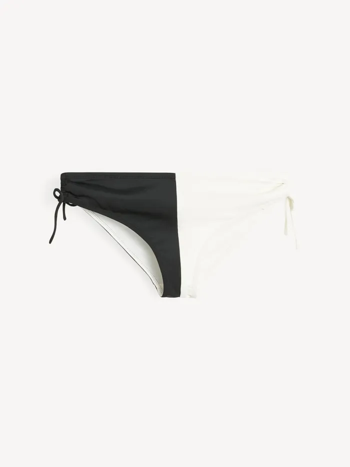 By Malene Birger Swimwear Women Seabay Low Bikini Bottoms Block Stripe Black White