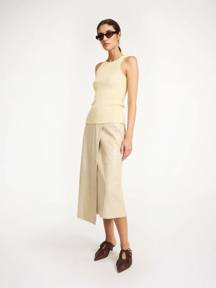 By Malene Birger Tops and Blouses Women Amani Organic Cotton Tank Top Sea Mist By Malene Birger Tops and Blouses Women Amani Organic Cotton Tank Top Sea Mist