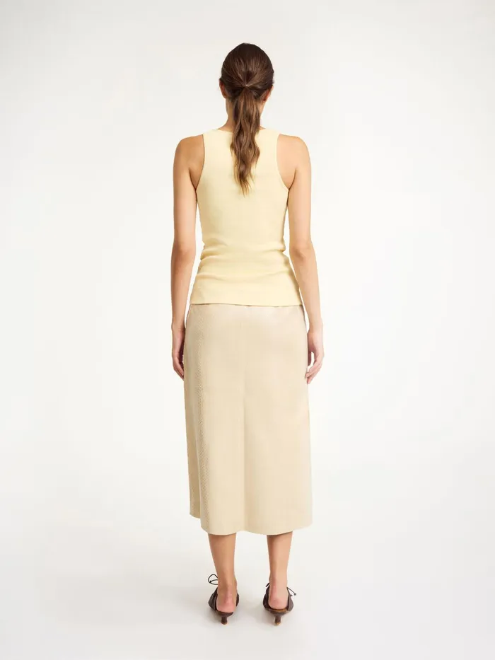 By Malene Birger Tops and Blouses Women Amani Organic Cotton Tank Top Sea Mist