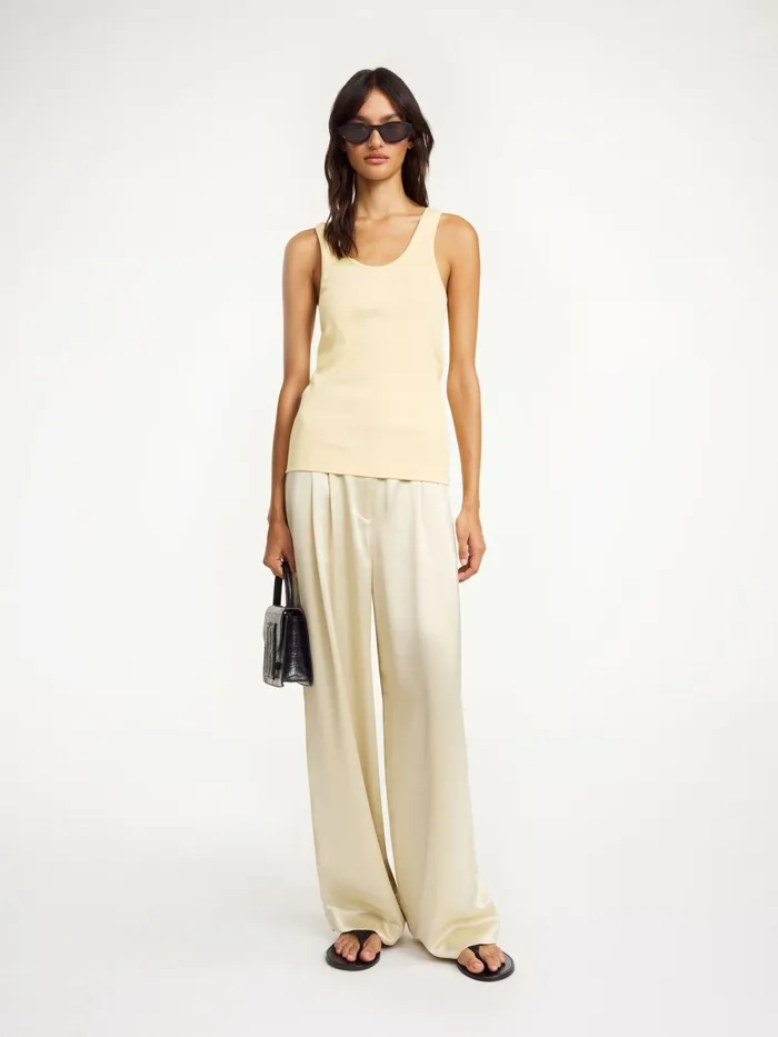 By Malene Birger Tops and Blouses Women Anisa Organic Cotton Tank Top Sea Mist By Malene Birger Tops and Blouses Women Anisa Organic Cotton Tank Top Sea Mist