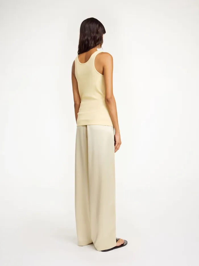 By Malene Birger Tops and Blouses Women Anisa Organic Cotton Tank Top Sea Mist