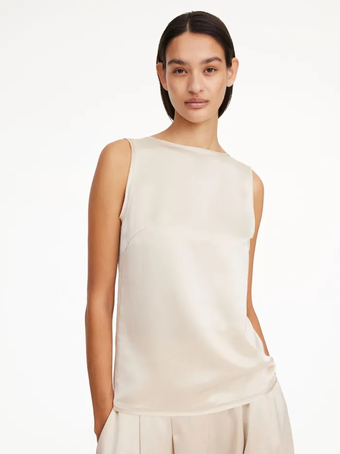 By Malene Birger Tops and Blouses Women Aubri Top Oyster Gray