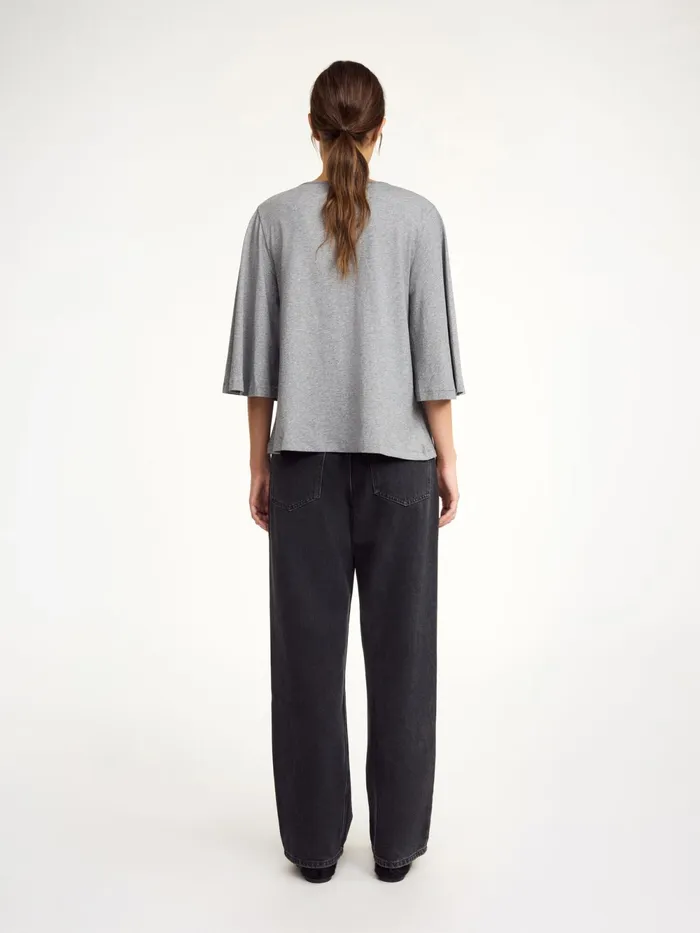By Malene Birger Tops and Blouses Women Bryar Organic Cotton TShirt Grey Melange