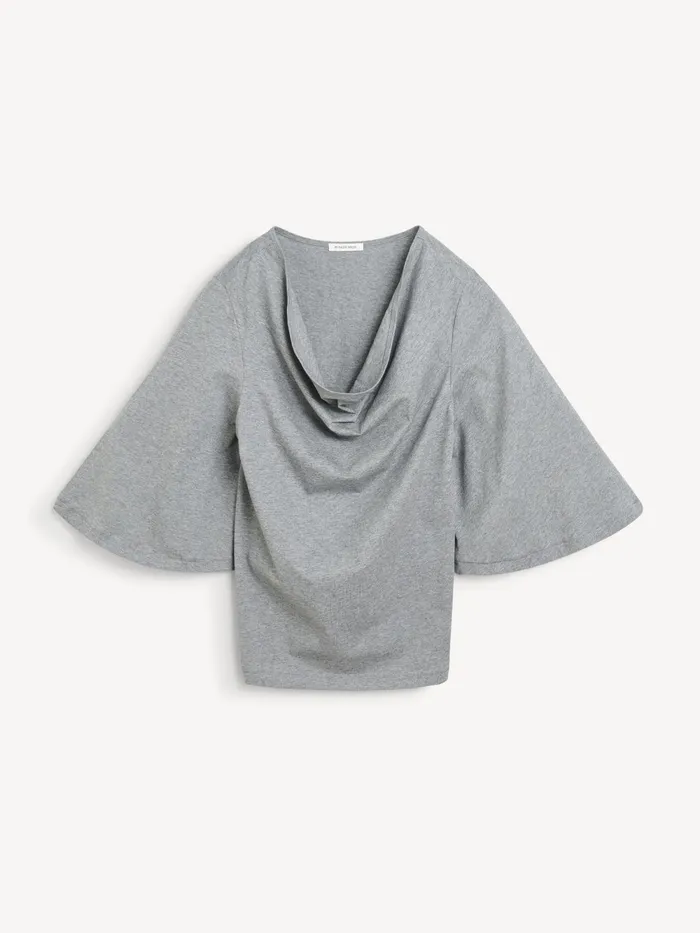 By Malene Birger Tops and Blouses Women Bryar Organic Cotton TShirt Grey Melange