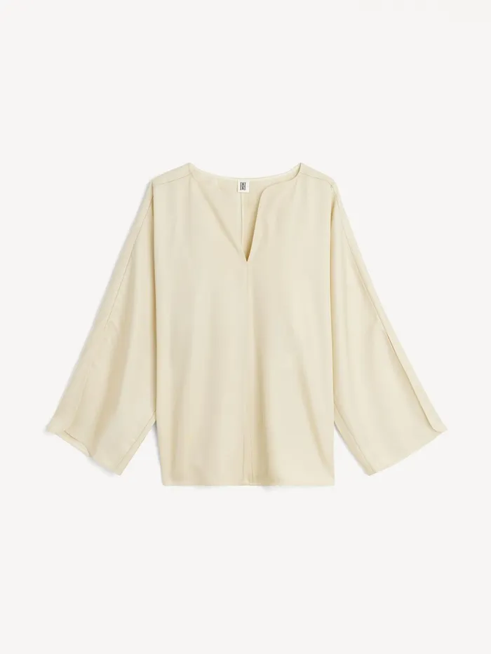 By Malene Birger Tops and Blouses Women Calias TunicStyle Blouse Vanilla Cream