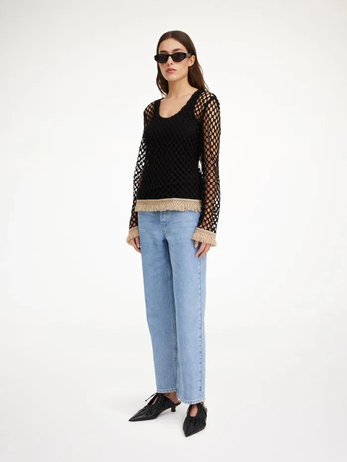 By Malene Birger Tops and Blouses Women Cymbeline Crochet Top Black