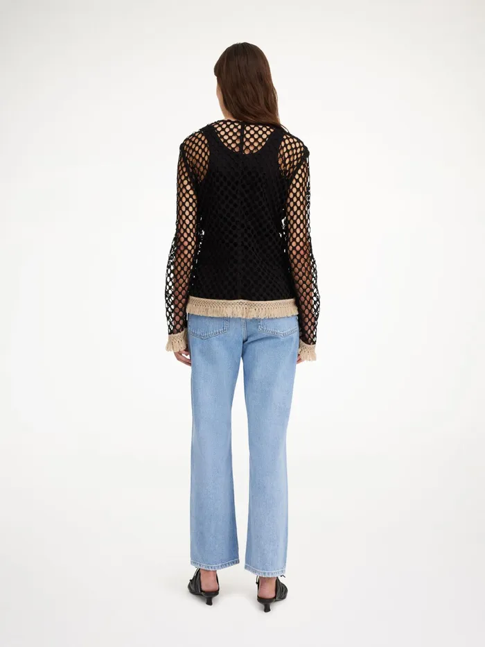 By Malene Birger Tops and Blouses Women Cymbeline Crochet Top Black