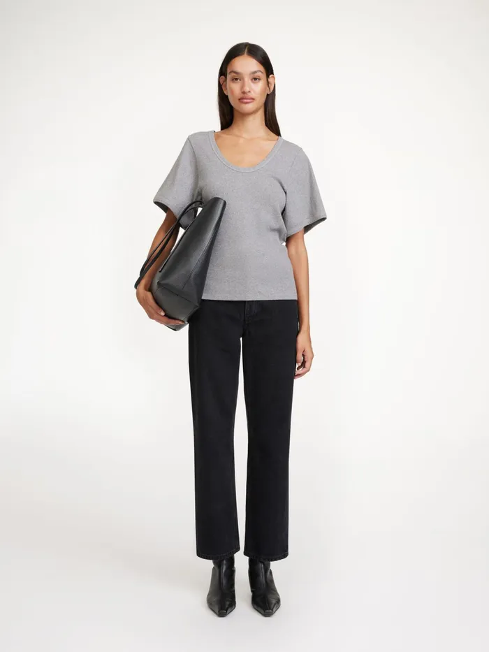 By Malene Birger Tops and Blouses Women Lunai TShirt Grey Melange