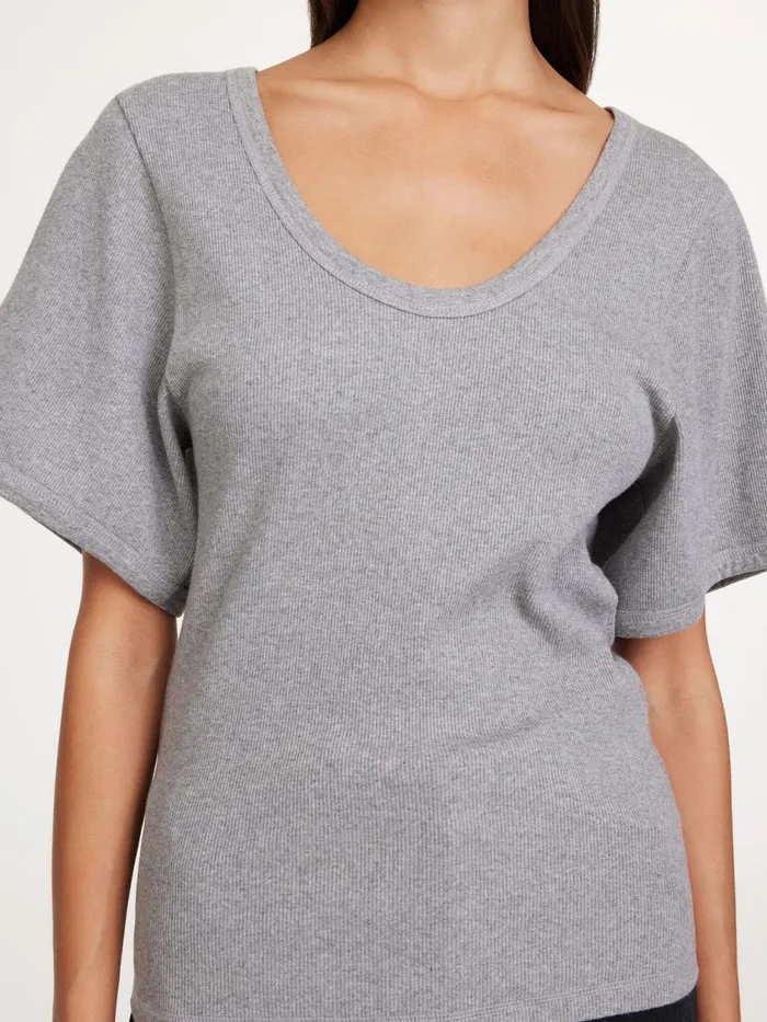 By Malene Birger Tops and Blouses Women Lunai TShirt Grey Melange