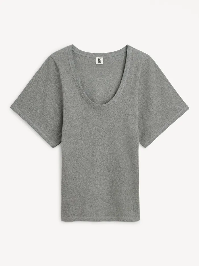 By Malene Birger Tops and Blouses Women Lunai TShirt Grey Melange