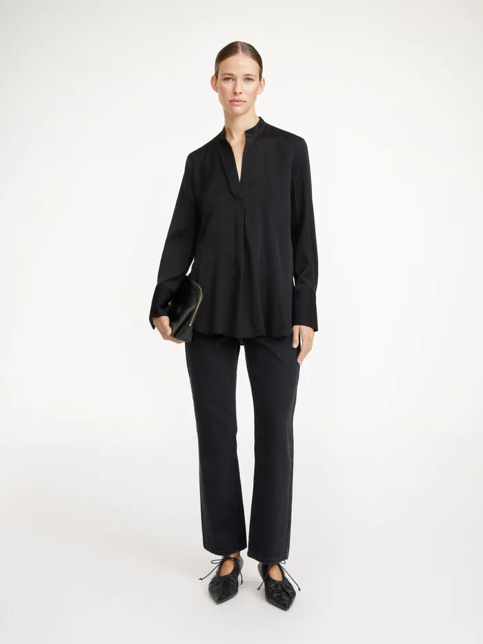 By Malene Birger Tops and Blouses Women Mabillon Silk Shirt Black