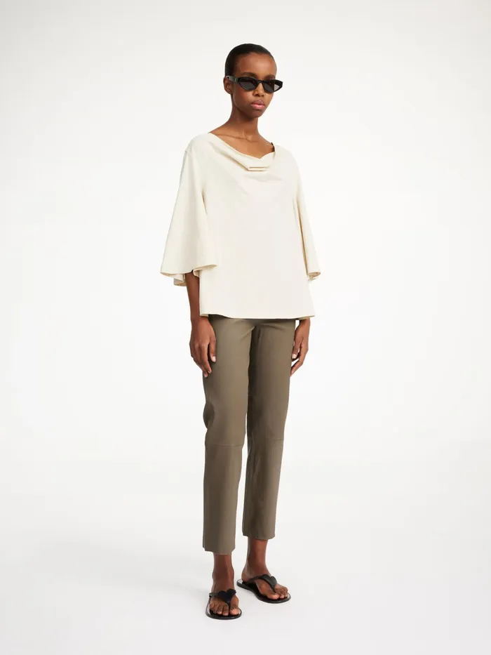 By Malene Birger Trousers Women Florentina Leather Trousers Shitake
