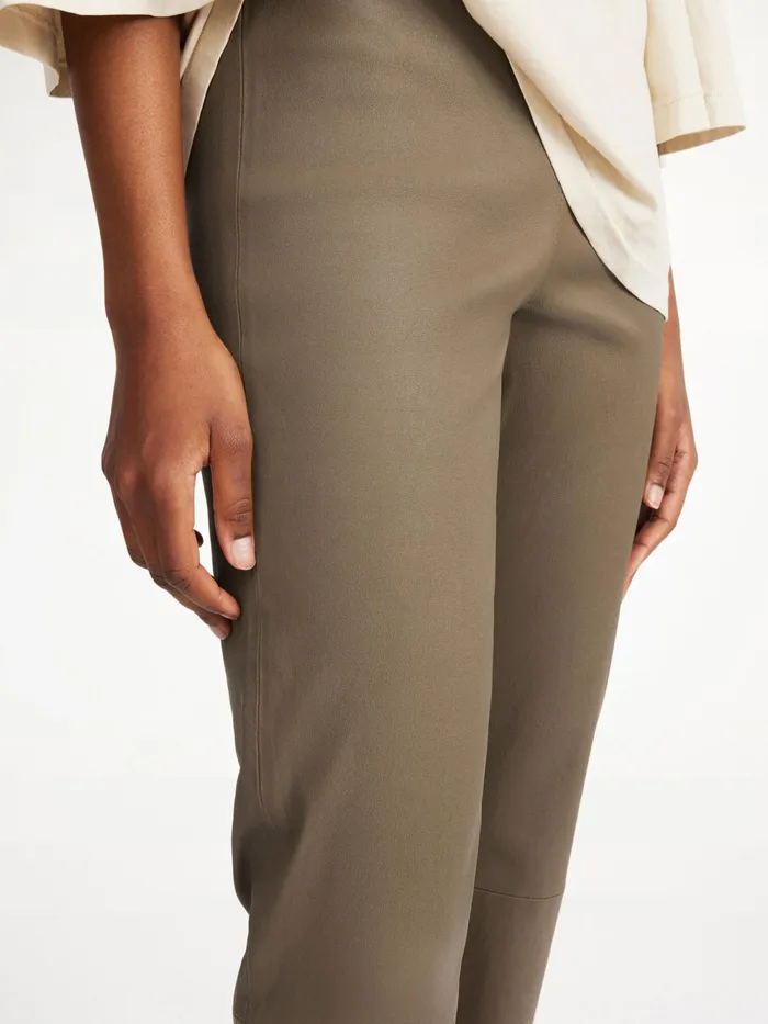 By Malene Birger Trousers Women Florentina Leather Trousers Shitake
