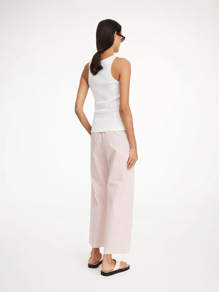 By Malene Birger Trousers Women Helsy Organic Cotton Trousers Skinny Stripe Diva