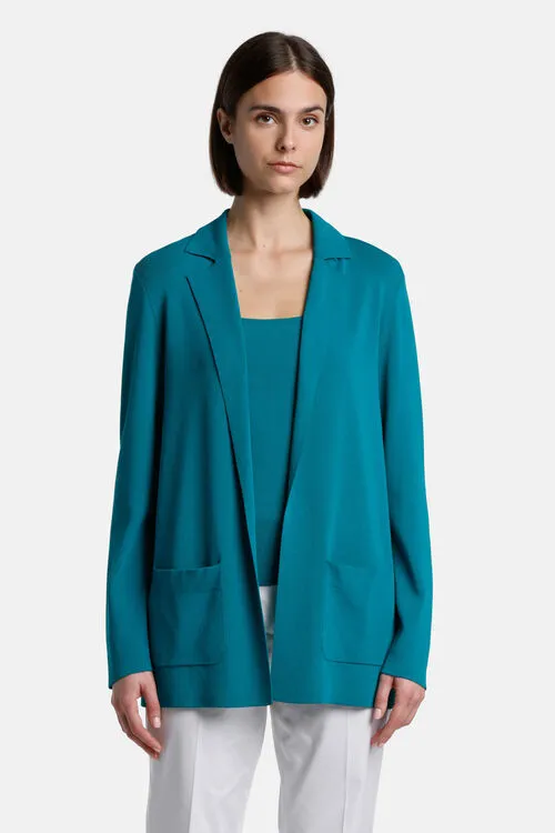 Cardigan Women Cascata Cascata Peacock Luisa Spagnoli