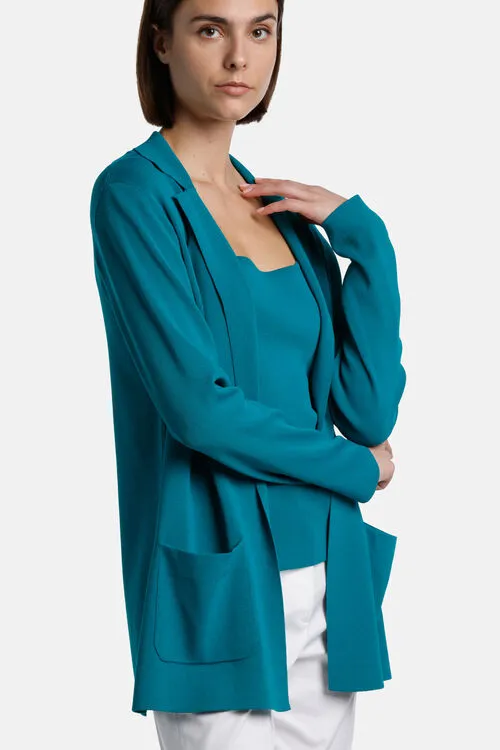 Cardigan Women Cascata Cascata Peacock Luisa Spagnoli