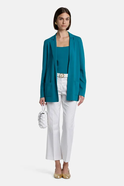 Cardigan Women Cascata Cascata Peacock Luisa Spagnoli