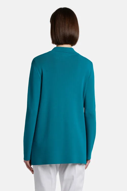 Cardigan Women Cascata Cascata Peacock Luisa Spagnoli