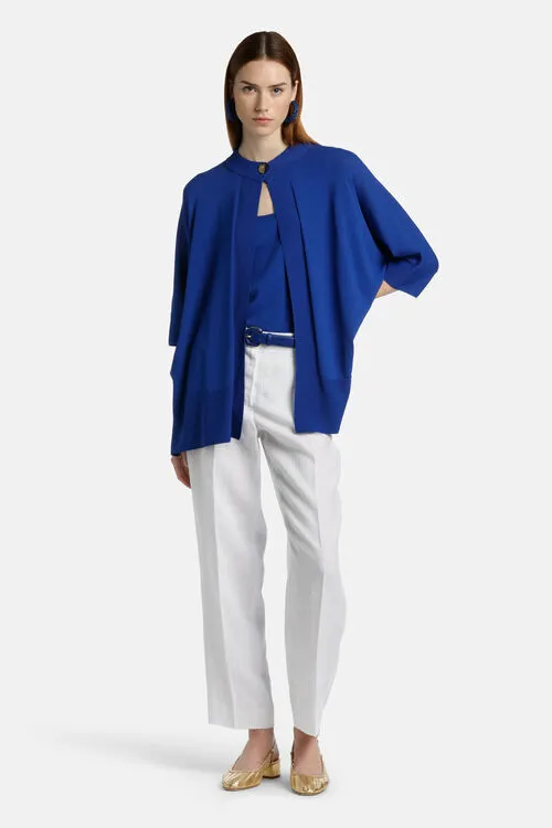 Cardigan Women Casseruola Casseruola Bluette Luisa Spagnoli Cardigan Women Casseruola Casseruola Bluette Luisa Spagnoli