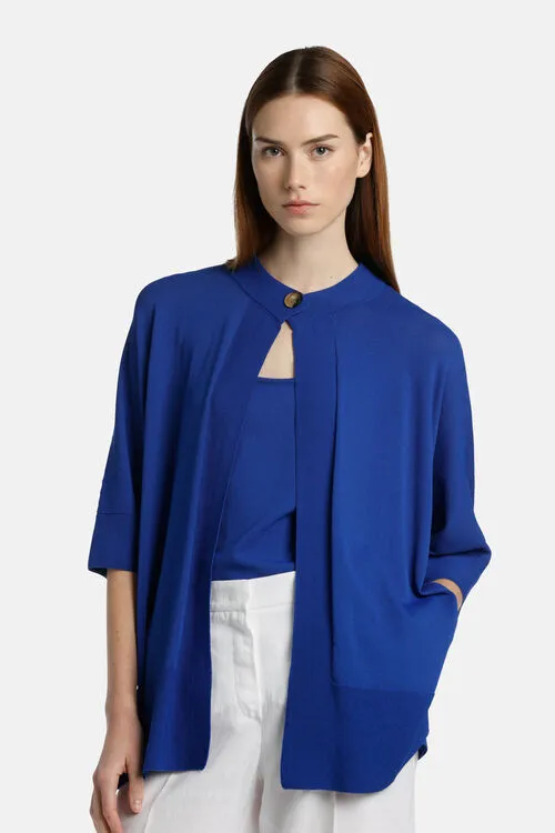 Cardigan Women Casseruola Casseruola Bluette Luisa Spagnoli Cardigan Women Casseruola Casseruola Bluette Luisa Spagnoli