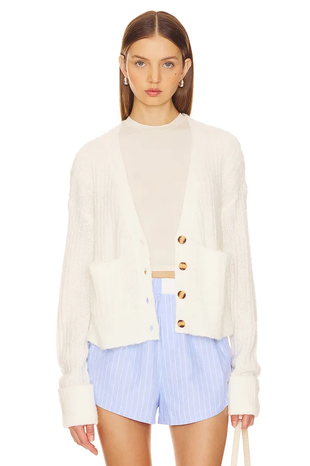 Caroline Cardigan Ivory Women Lovers and Friends Sweaters and Knits