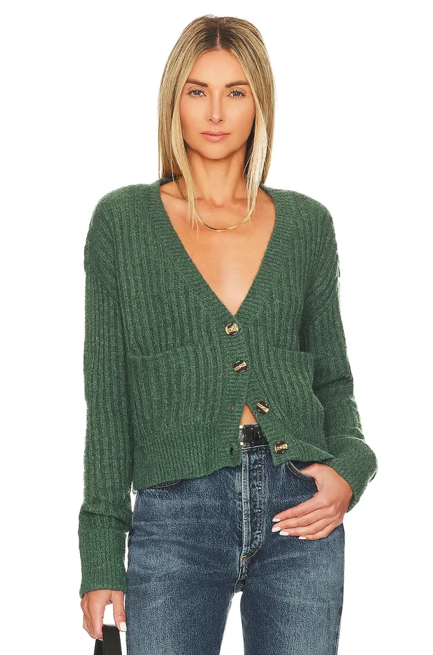 Caroline Cardigan Moss Women Lovers and Friends Sweaters and Knits