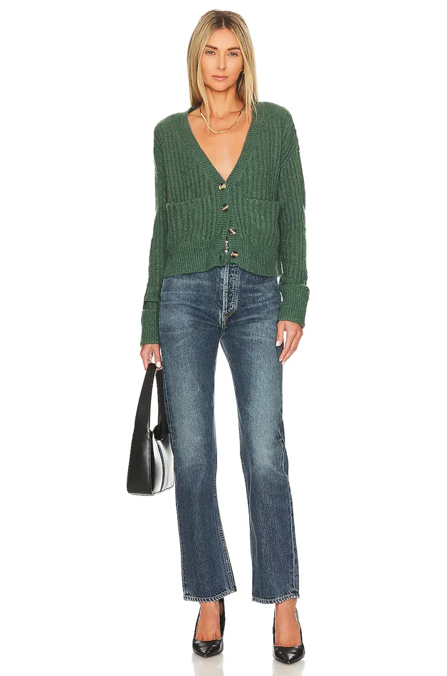 Caroline Cardigan Moss Women Lovers and Friends Sweaters and Knits